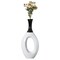 White Ceramic Floor Vase 36 Inch Tall Modern Entryway Dining Room